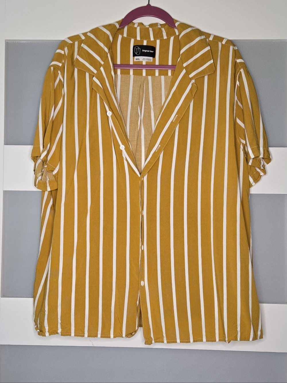 Original Use Stripe Button-Down Top